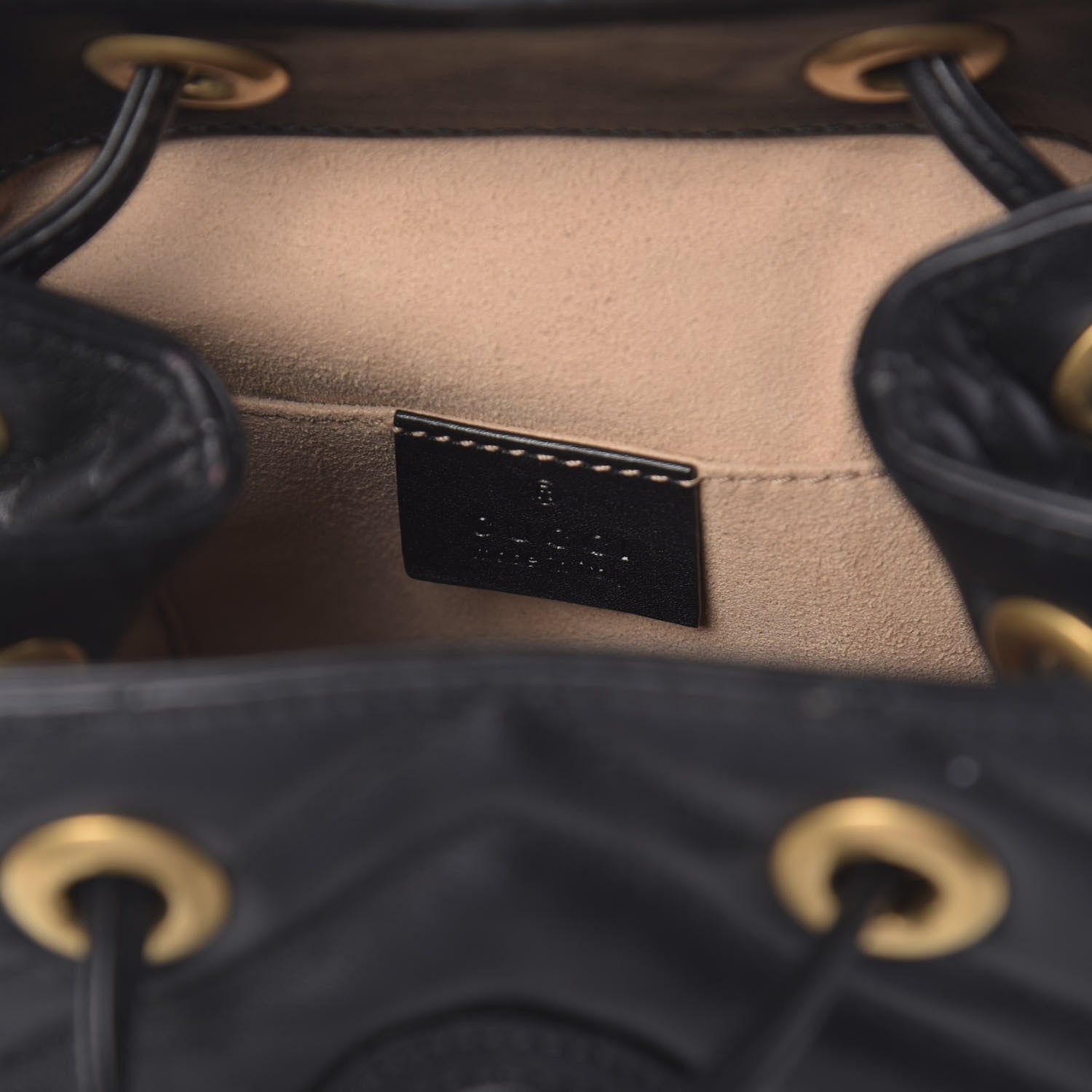 Gucci Calfskin Matelasse GG Marmont Flap Backpack Black 5 of 9
