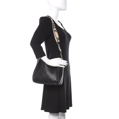 Stella McCartney Eco Alter Nappa Perforated Logo Mini Crossbody Black 2 of 16