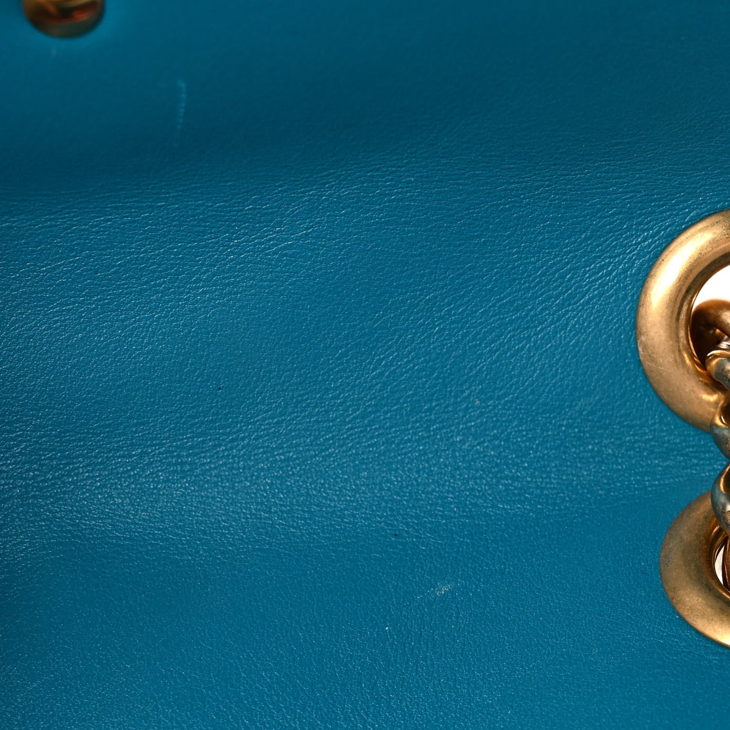 Velvet Matelasse Mini GG Marmont Shoulder Bag Pavone Cyan