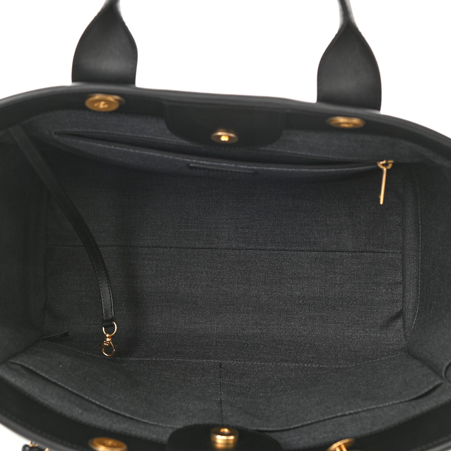 Chanel Calfskin Medium Deauville Tote Black 5 of 10