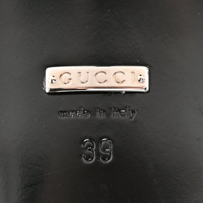 Gucci Suede Mesh Crystal GG Monogram Slingback Pumps 39 Black 7 of 11