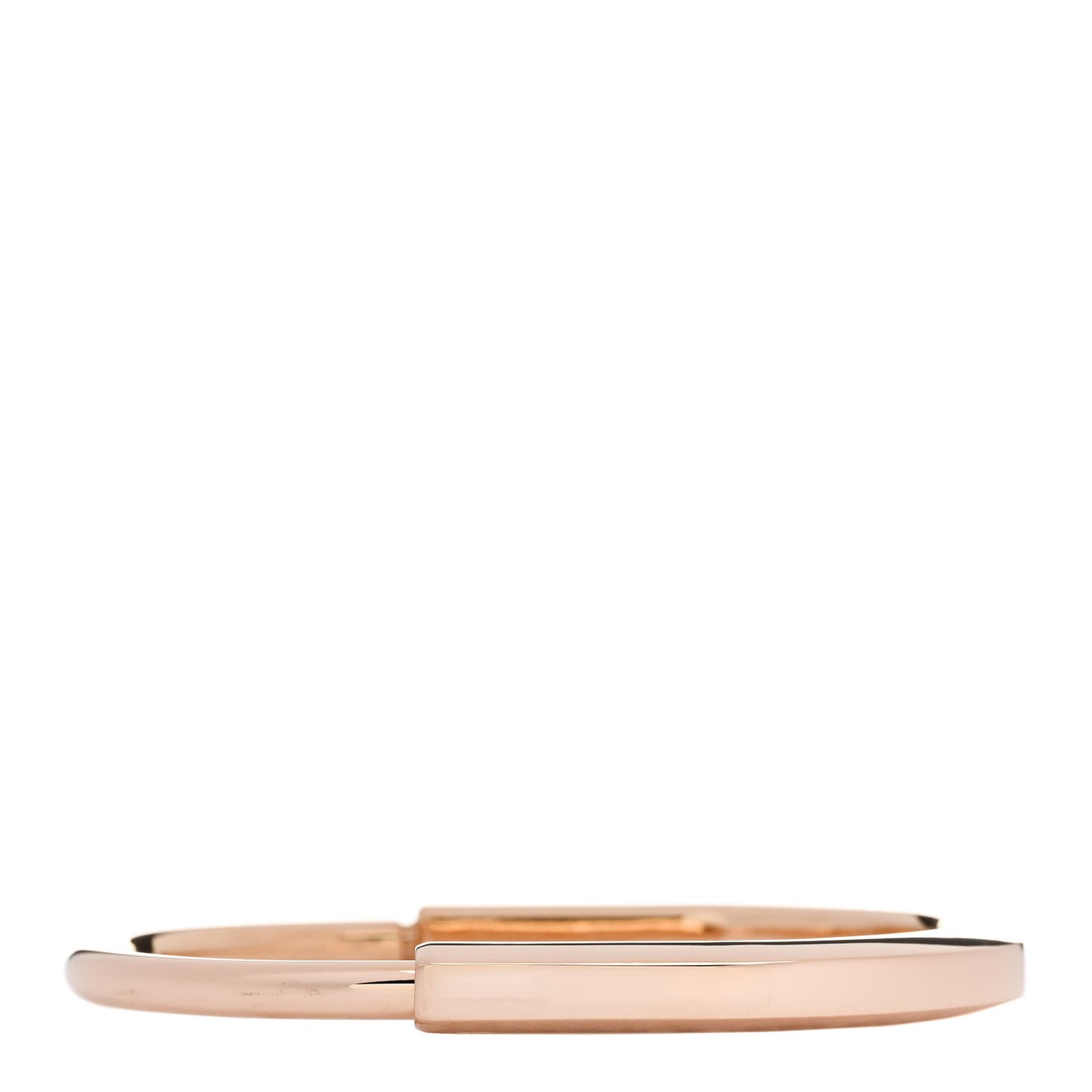 18K Rose Gold Tiffany Lock Bangle Bracelet