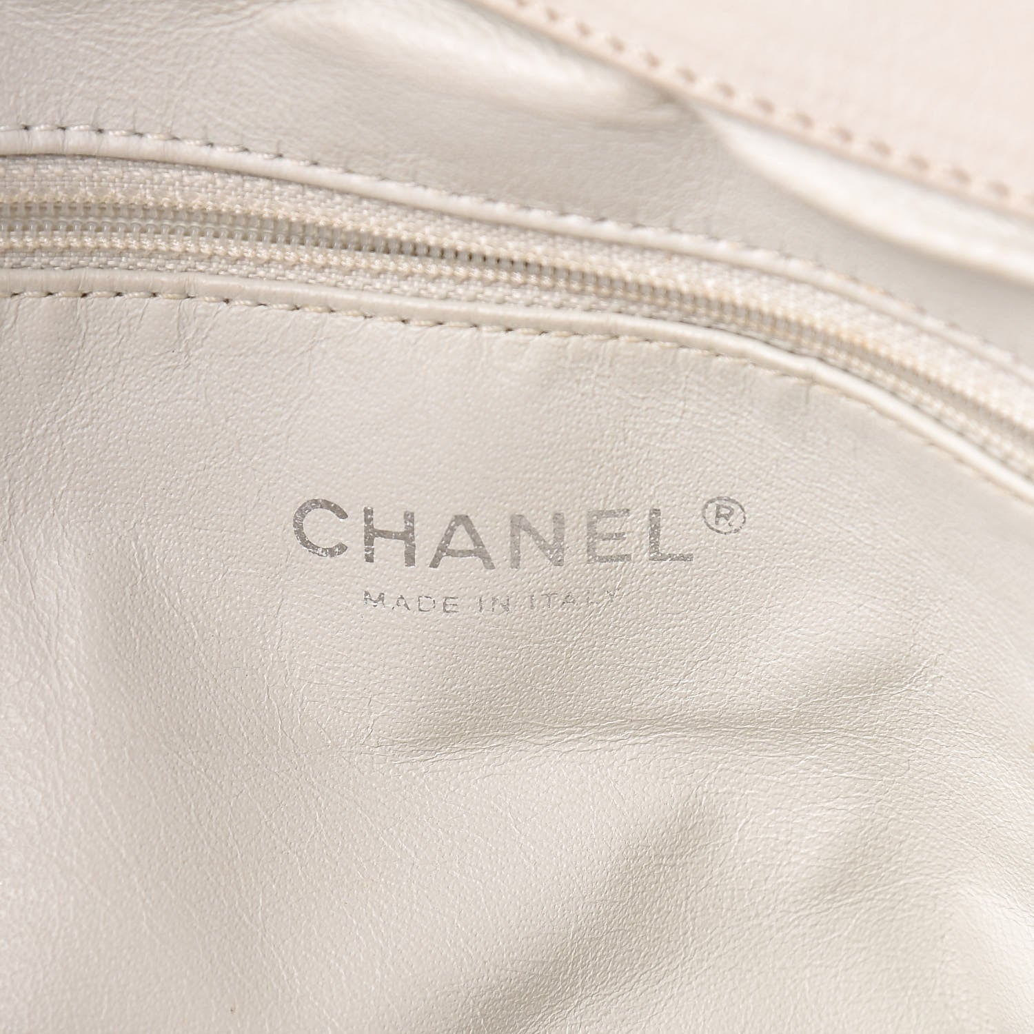 Chanel Calfskin Large East West Modern Chain Tote White 6 of 15