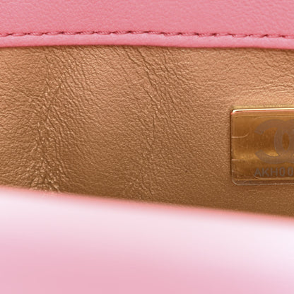 Chanel Lambskin Quilted Mini Rectangular Pearl Crush Flap Pink 7 of 11