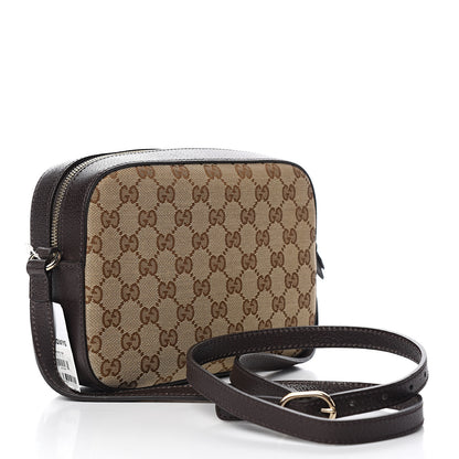 Gucci GG Supreme Monogram Web Small Webby Bee Shoulder Bag Dark Brown 2 of 8