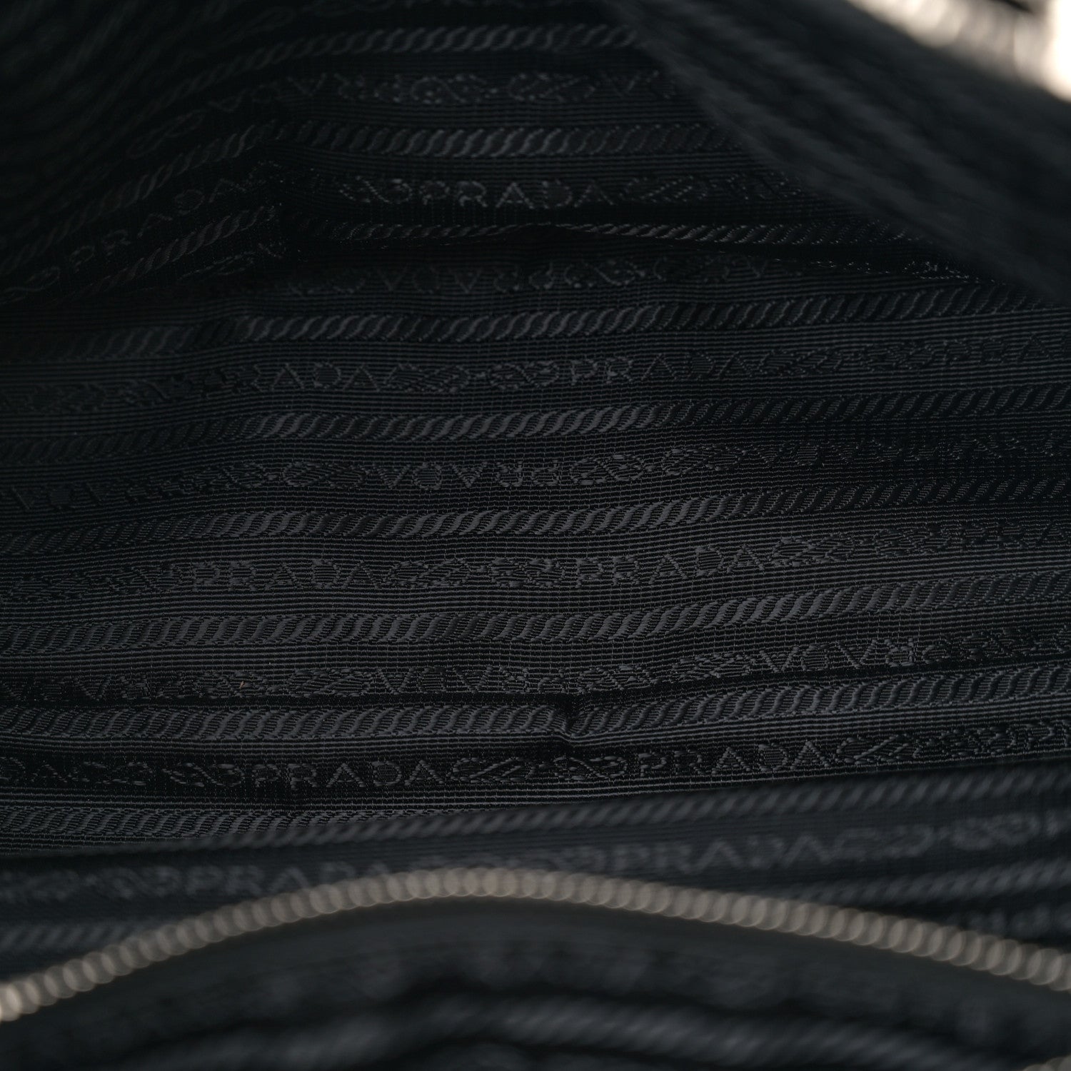 Prada Tessuto Nylon Soft Calf Small Tote Black 6 of 12