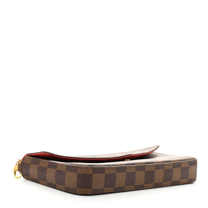 Louis Vuitton Damier Ebene Pochette Felicie Chain Wallet 5 of 15