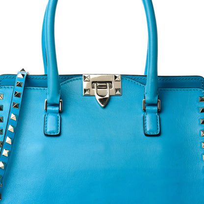 Valentino Garavani Vitello Rockstud Double Handle Tote Parrot 13 of 13