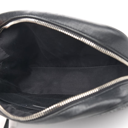 Saint Laurent Raffia Canvas Monogram Lou Camera Bag Black 4 of 11