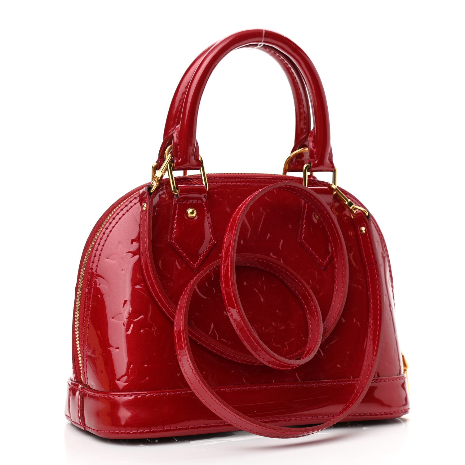 Louis Vuitton Vernis Alma BB Pomme D'Amour 2 of 10