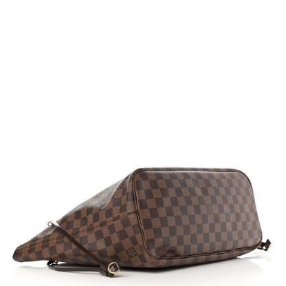 Louis Vuitton Damier Ebene Neo Neverfull MM Rose Ballerine 4 of 16