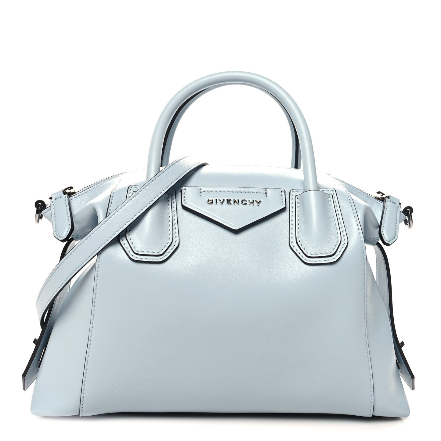 Calfskin Small Soft Antigona Ice Blue