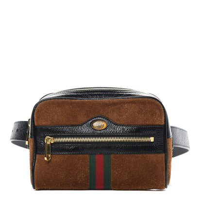 Gucci Suede Small Ophidia Belt Bag 75 30 Brown 1 of 13