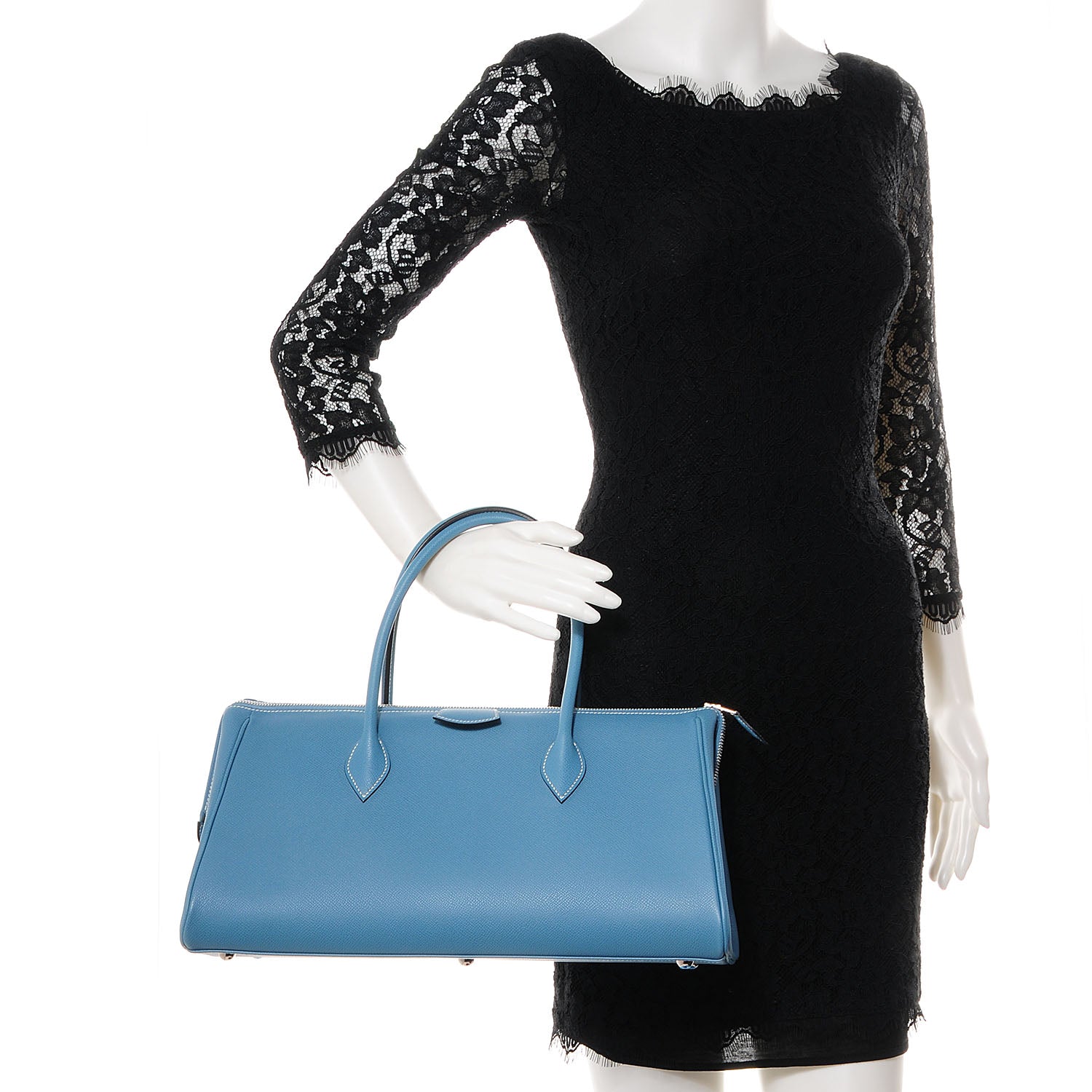 Hermes Epsom Paris Bombay 40 Blue Jean 2 of 8