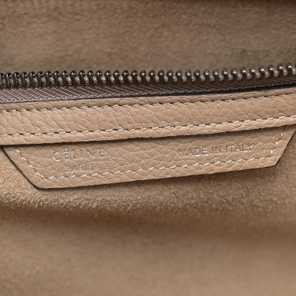 Celine Drummed Calfskin Mini Luggage Dune 6 of 20