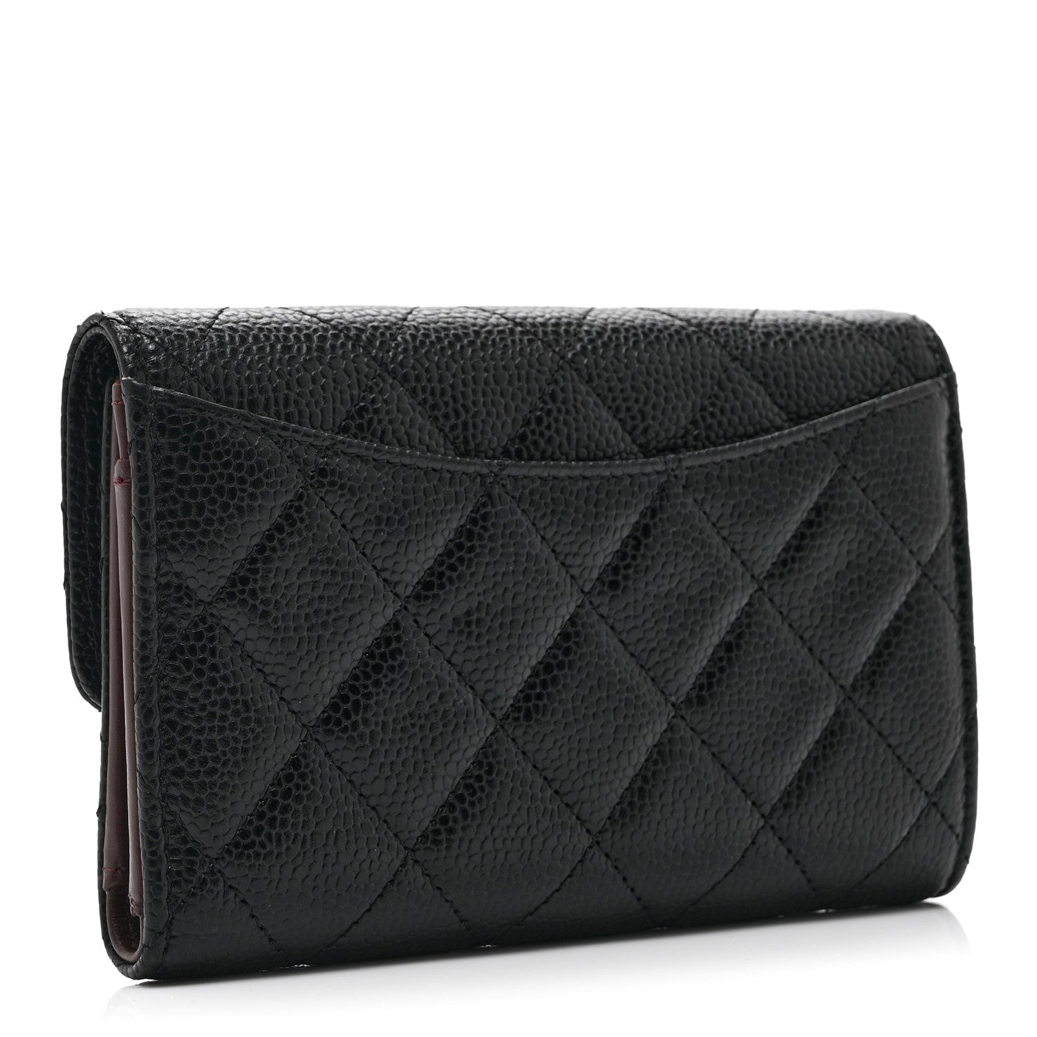 Chanel Caviar Quilted Medium Flap Wallet Black 3 of 11