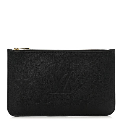 Louis Vuitton Empreinte Monogram Giant Neverfull MM Pochette Black 1 of 6