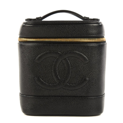 Chanel Caviar Cosmetic Vanity Bag Black 1 of 8