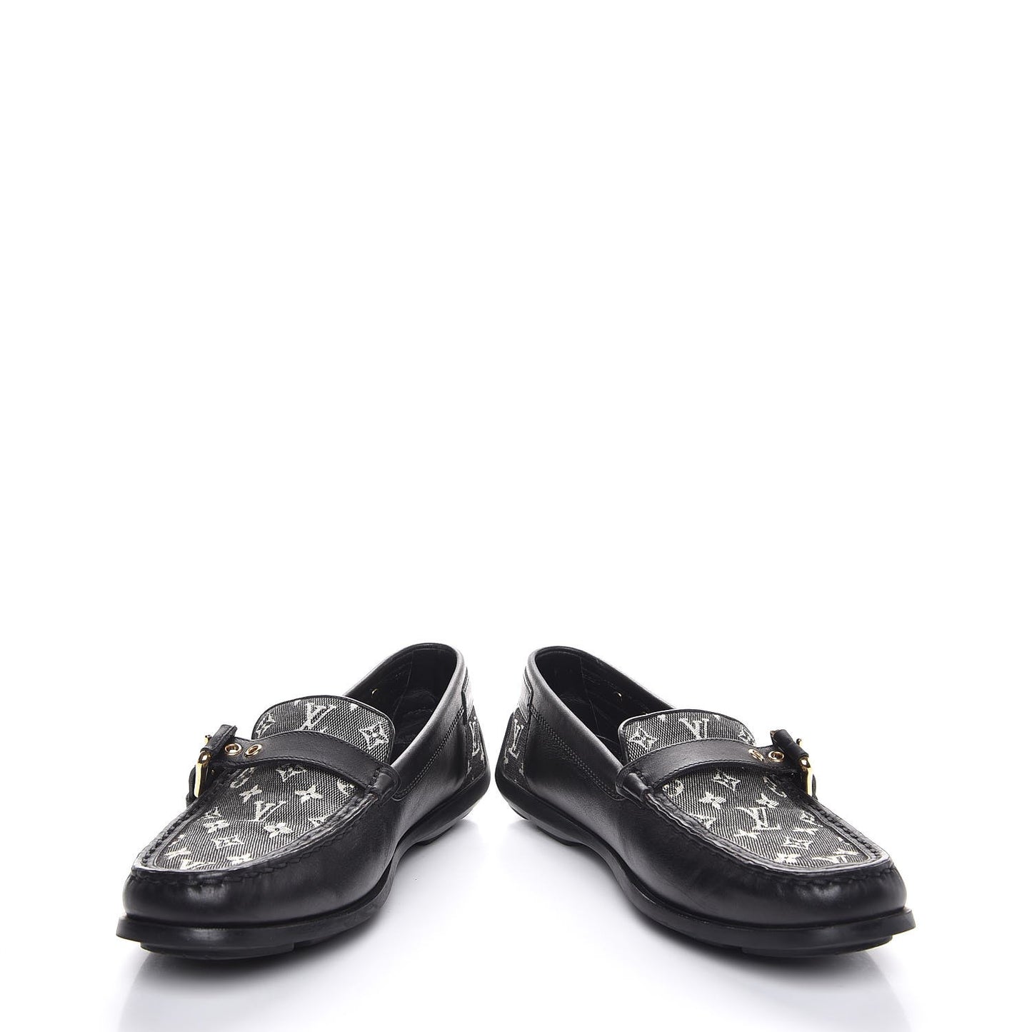 Calfskin Mini Lin Loafers 37 Black
