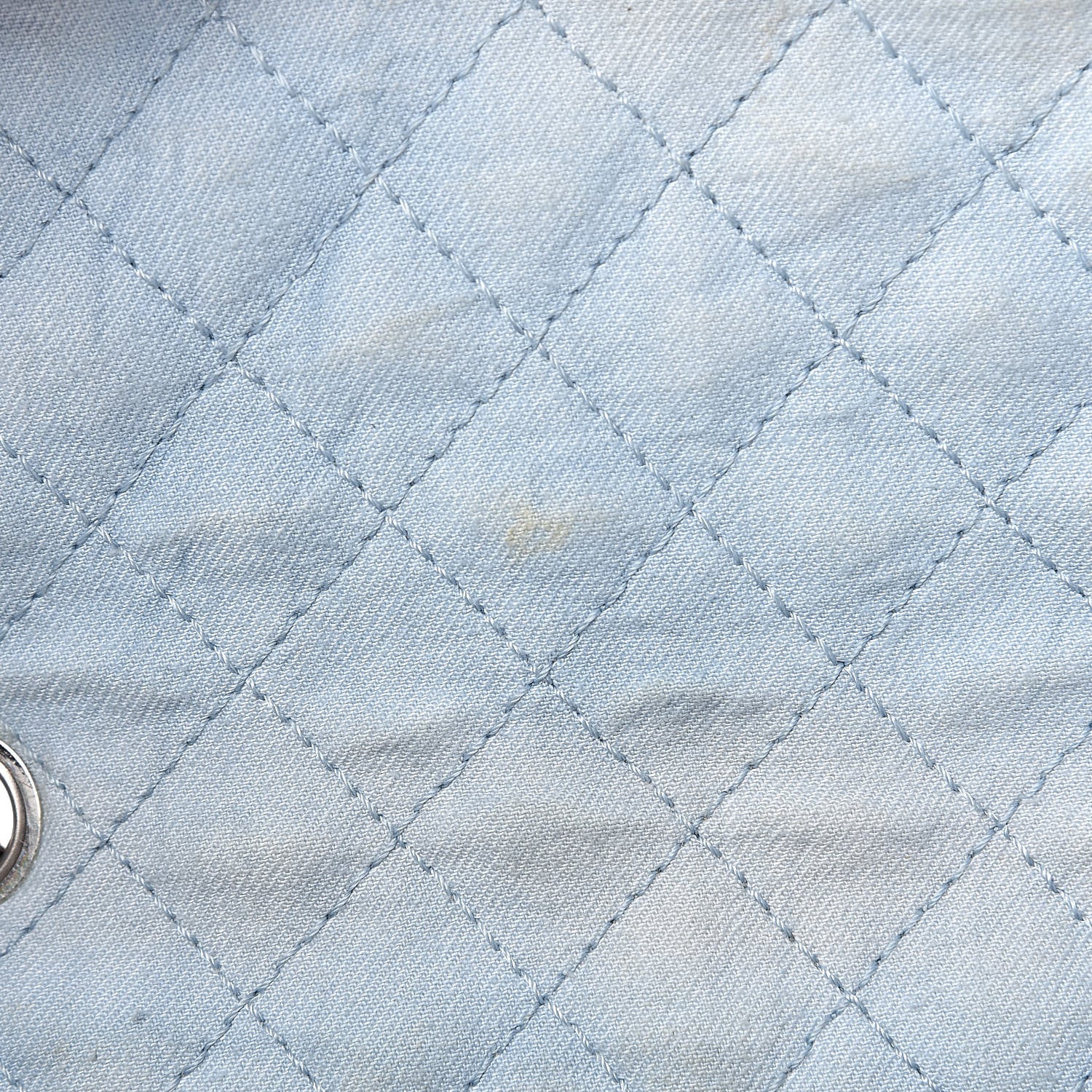 Chanel Denim Quilted Swarovski Crystal Flap Blue 14 of 22