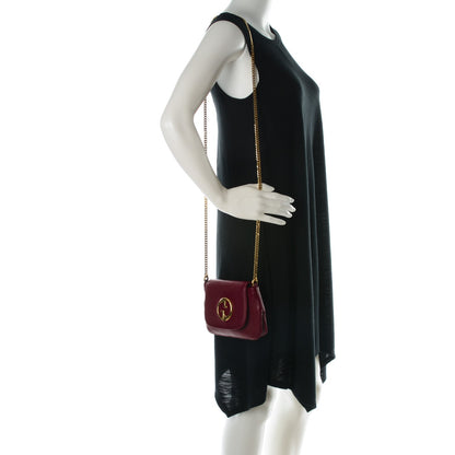 Gucci Cellarius Calfskin Small 1973 Chain Shoulder Bag Cherry Gloss 2 of 7