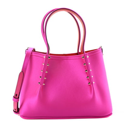 Christian Louboutin Satin Spiked Mini Cabarock Shopper Holly Pink 1 of 10