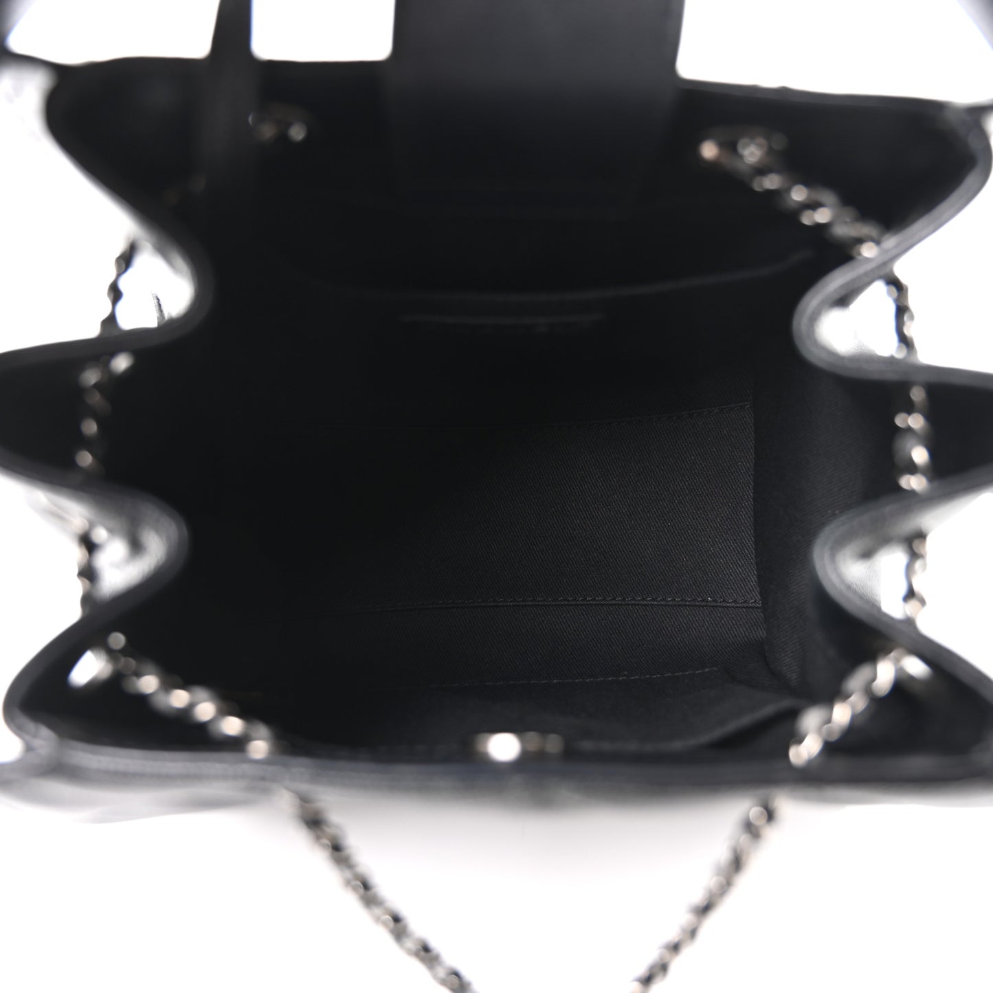 Caviar Quilted Small CC Bucket Bag Black