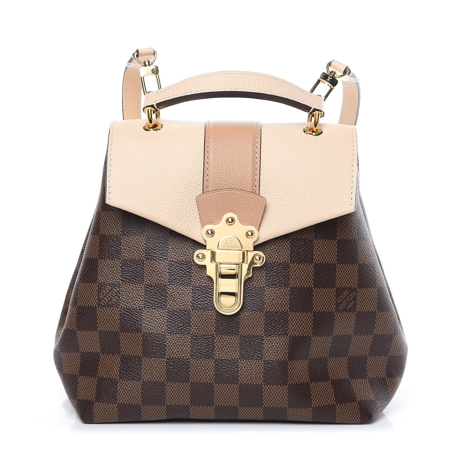 Louis Vuitton Damier Ebene Clapton Backpack Creme 1 of 9