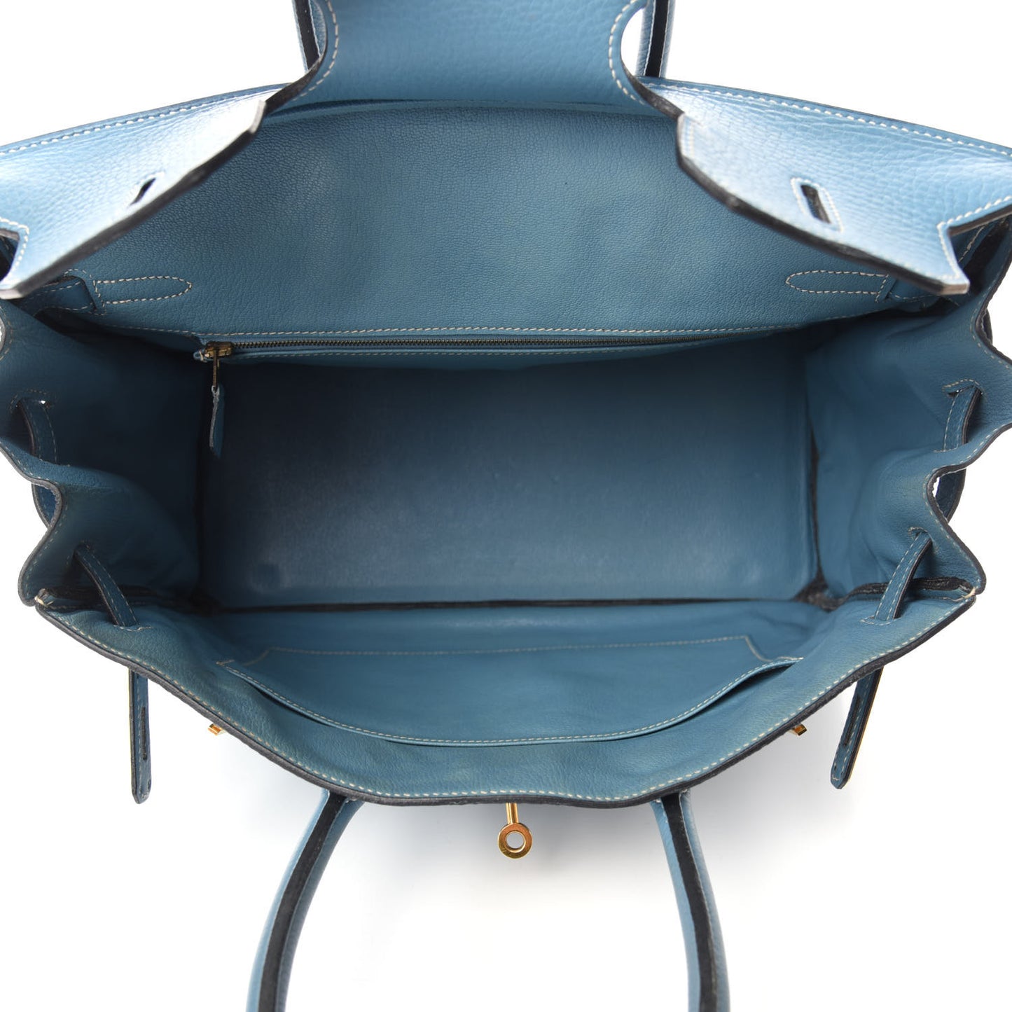 Taurillon Clemence Birkin 35 Blue Jean