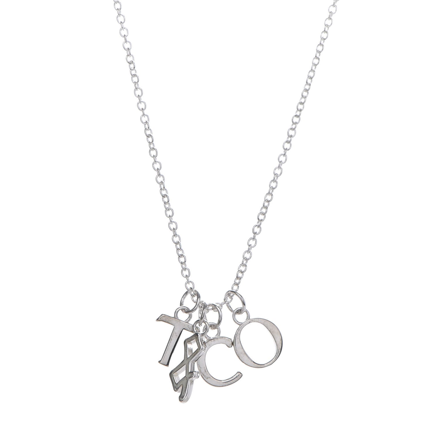 Sterling Silver Charms Pendant Necklace