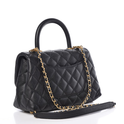 Chanel Caviar Quilted Mini Coco Handle Flap Black 3 of 9