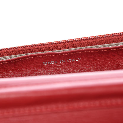 Chanel Caviar Timeless CC Wallet On Chain WOC Red 7 of 10
