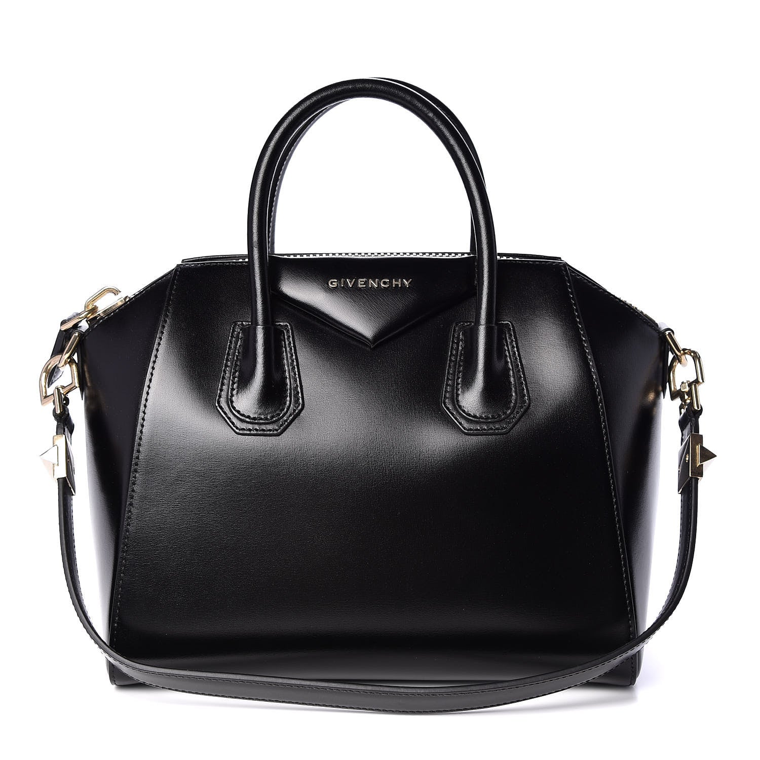 Givenchy Shiny Lord Calfskin Small Antigona Black 1 of 11