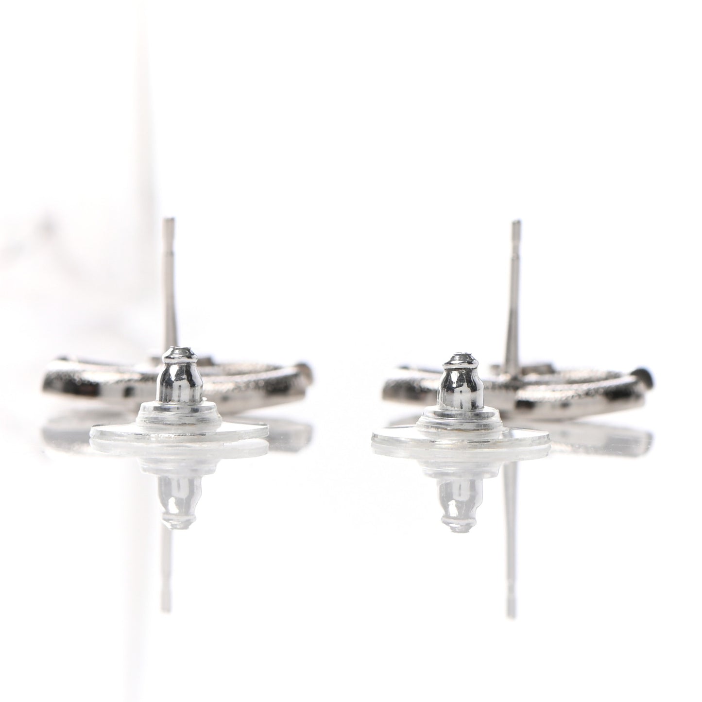 Crystal Palais Garnier CC Earrings Silver