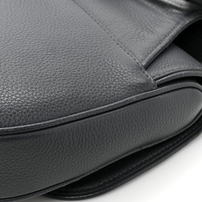 Christian Dior Calfskin Atelier Signature Print Mens Saddle Bag Grey 14 of 15