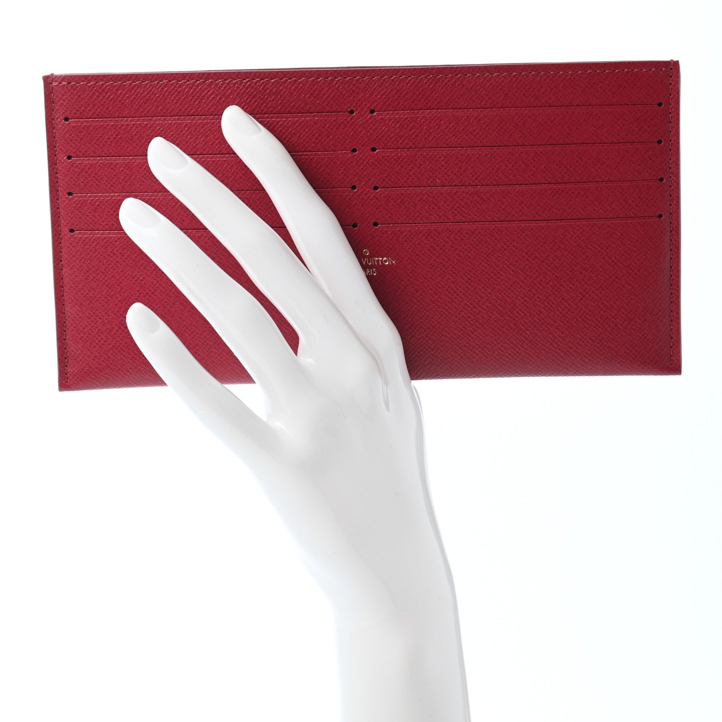Calfskin Felicie Card Holder Insert Fuchsia