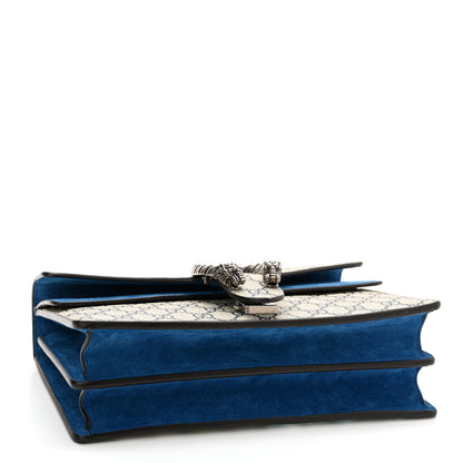 Gucci GG Supreme Monogram Blooms Small Dionysus Shoulder Bag Beige Navy Vintage Blue 4 of 14
