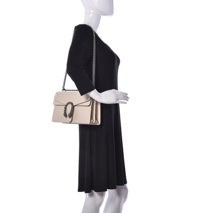 Gucci Textured Calfskin Crystal Small Dionysus Shoulder Bag Mystic White 2 of 9