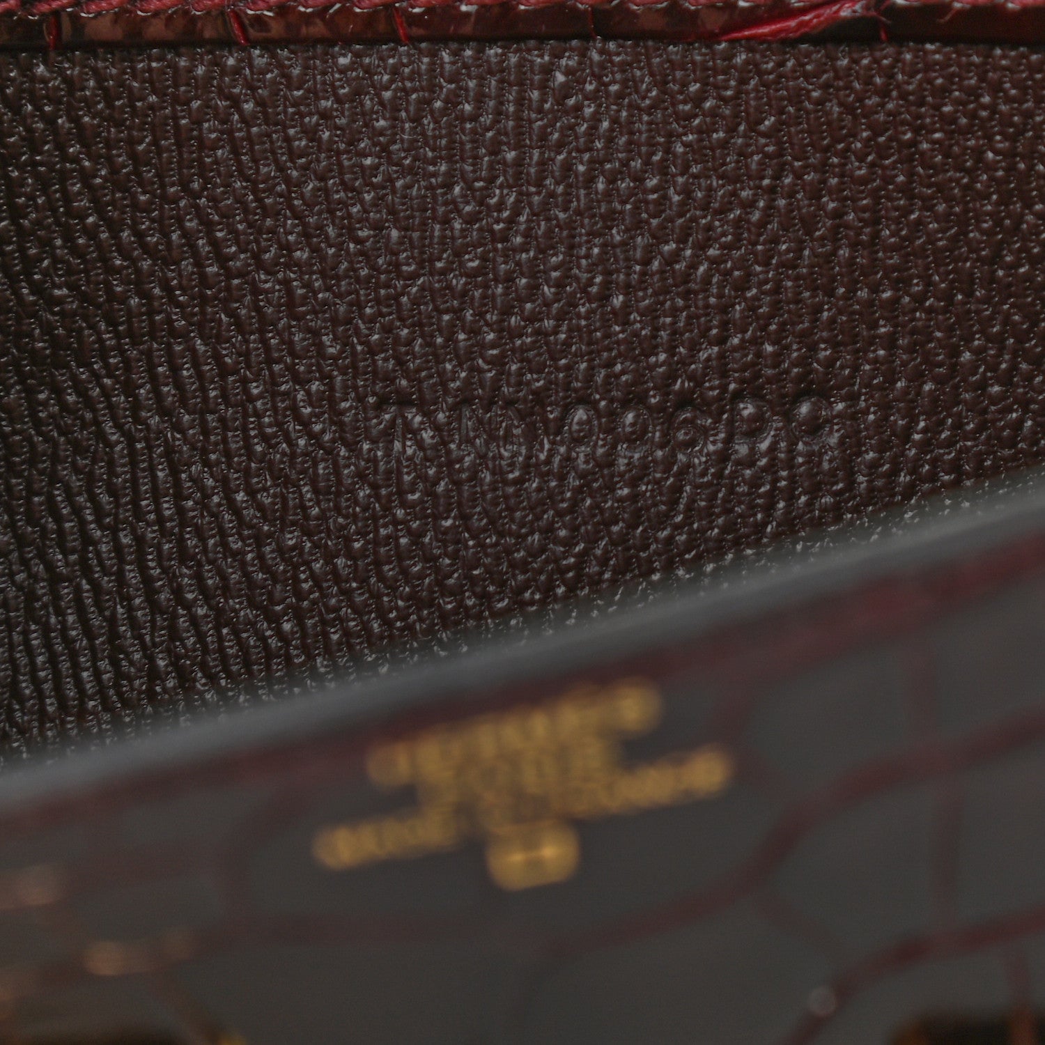 Hermes Shiny Alligator Constance Long Wallet Bordeaux 4 of 12