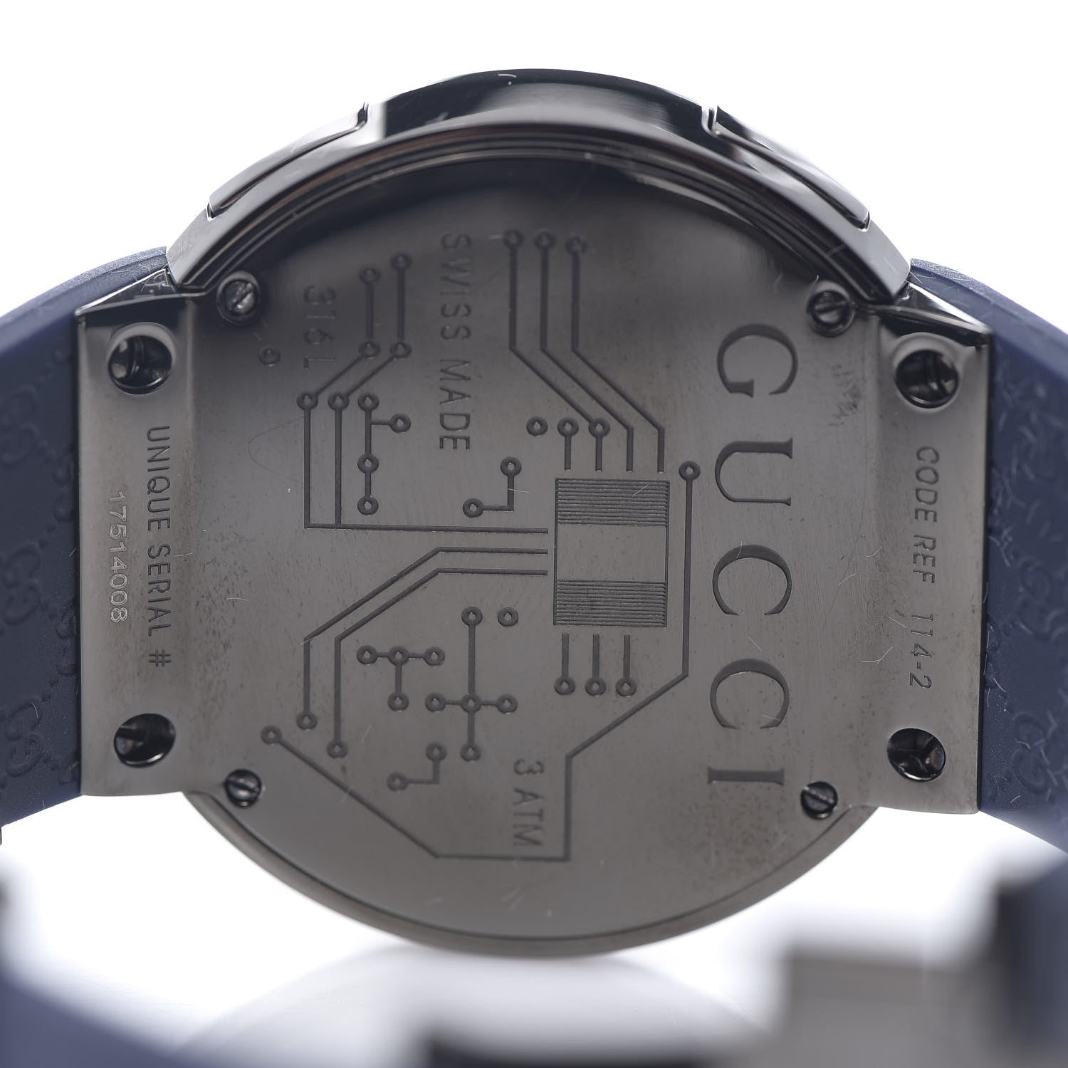 Gucci Stainless Steel Rubber 45mm Digital I-Gucci Watch 5 of 7