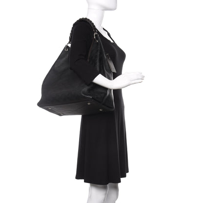 Louis Vuitton Mahina Carmel Hobo Black 2 of 9