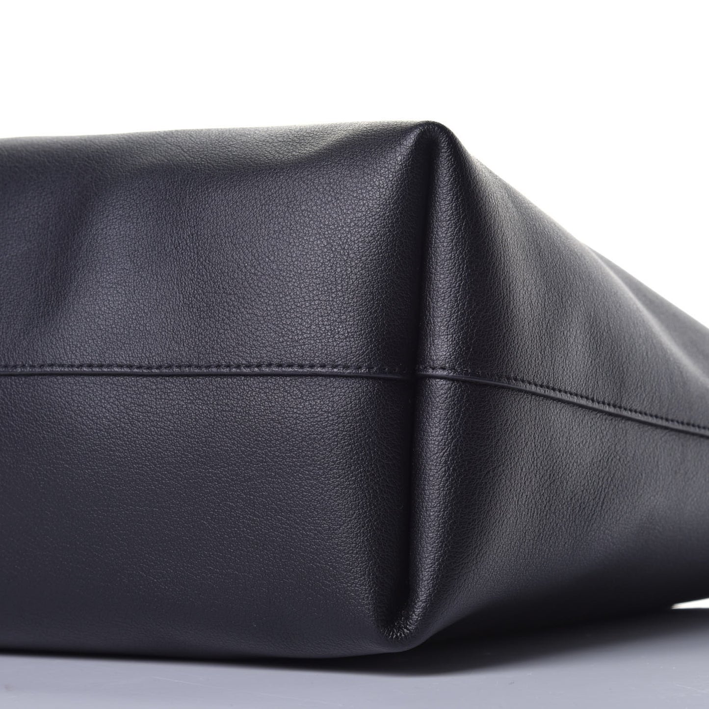 Calfskin Large Shopping Tote Black