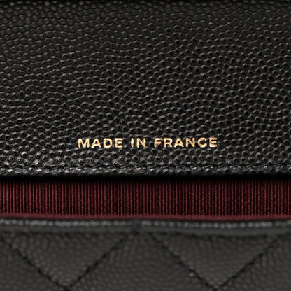 Chanel Caviar Quilted Glasses Case With Chain Black 9 of 12
