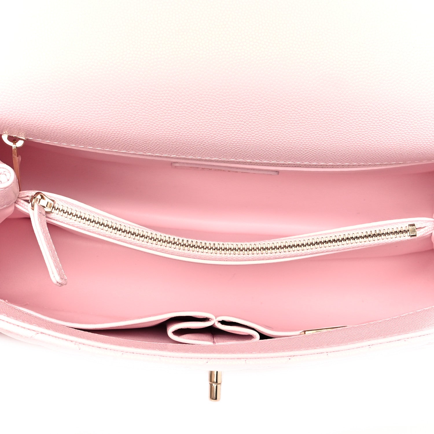 Chanel Caviar Quilted Small Coco Handle Flap Light Pink 5 of 10