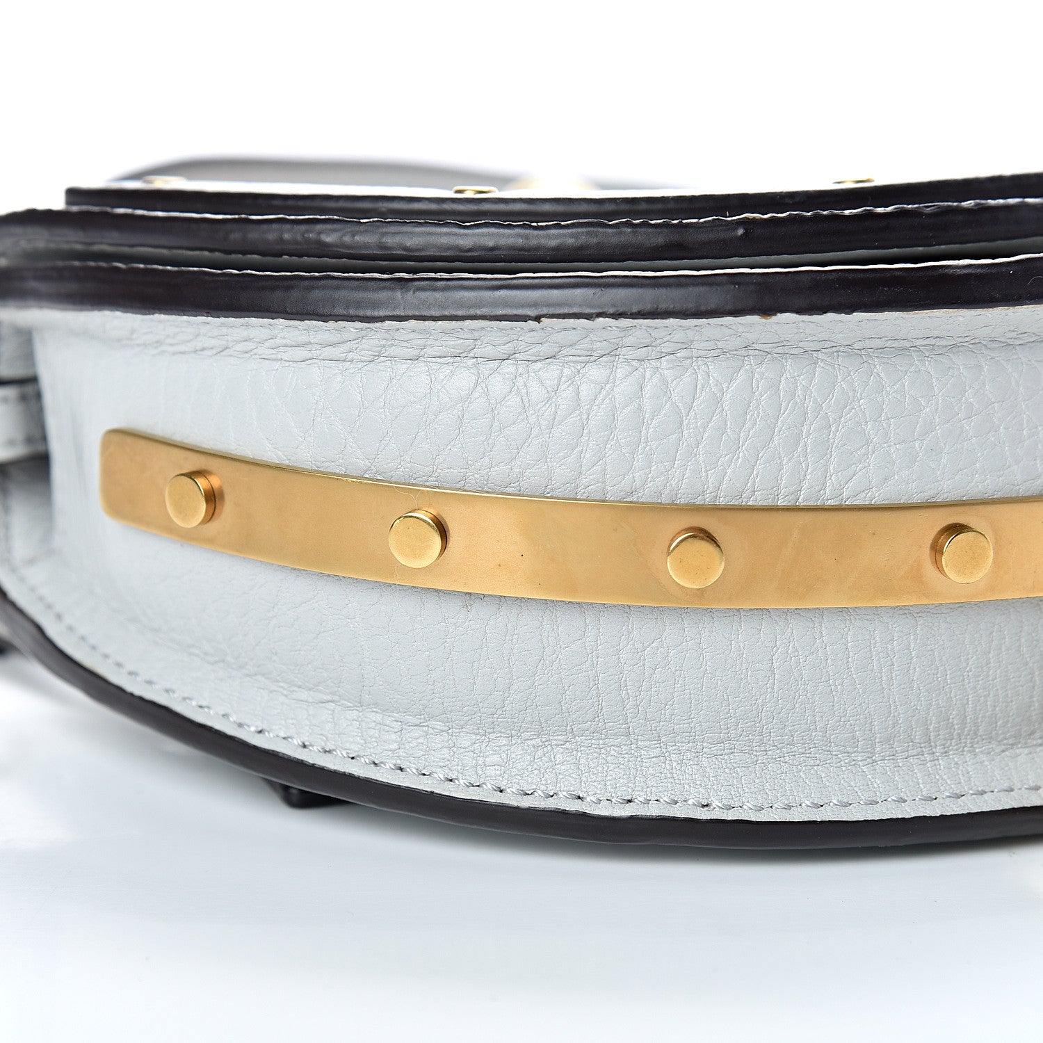 Chloe Calfskin Small Nile Bracelet Minaudiere Bag Airy Grey 9 of 11