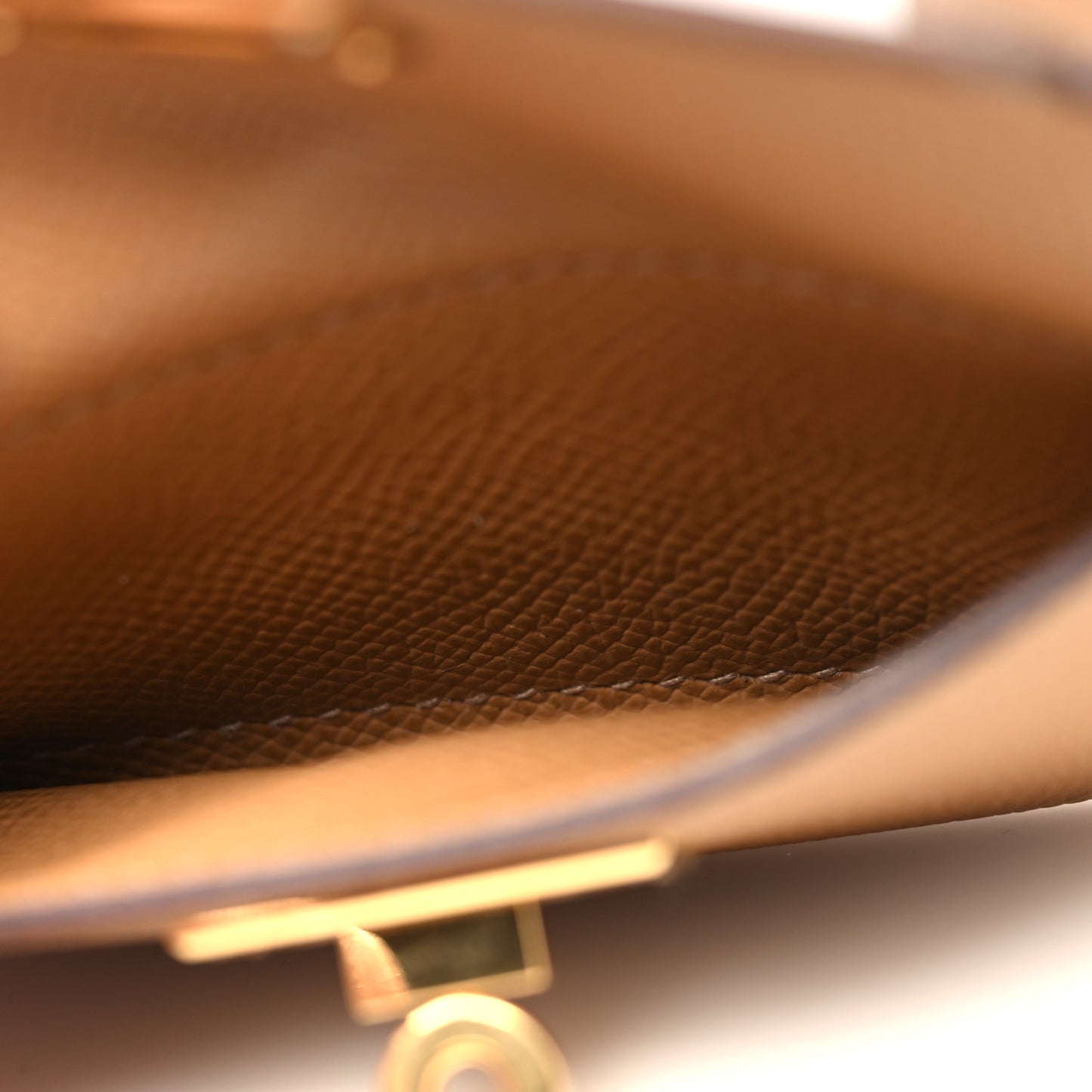 Swift Epsom Pocket Kelly Shoulder Strap Alezan Biscuit