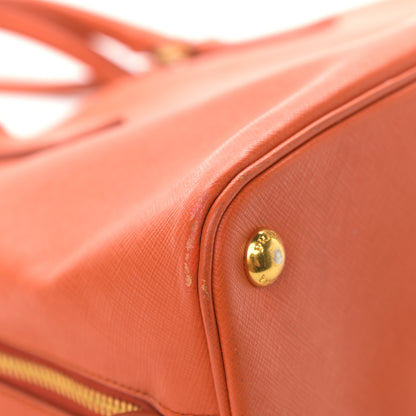 Prada Saffiano Lux Medium Promenade Tote Papaya 12 of 19