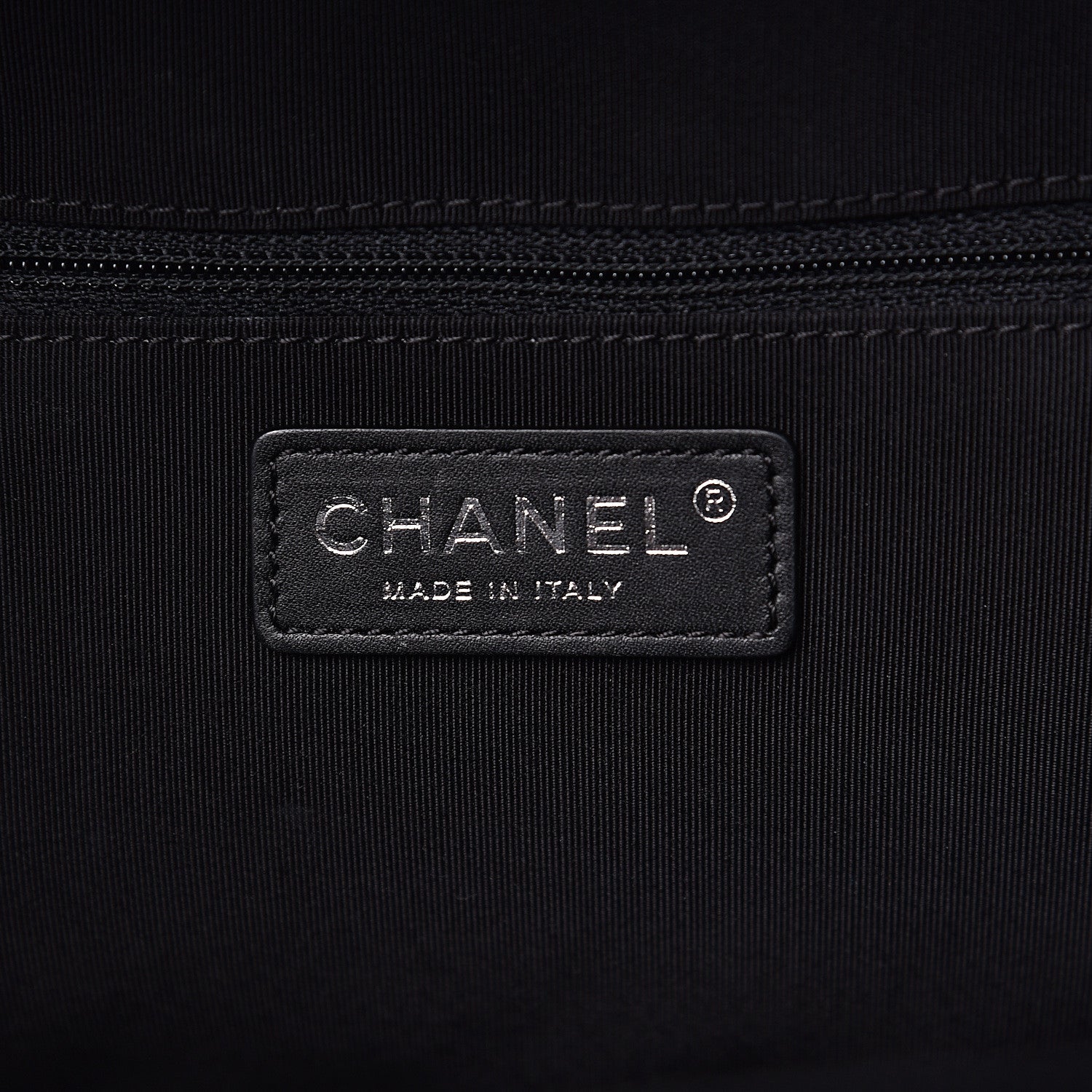 Chanel Calfskin Quilted Medium Airlines Round Trip Bowling Bag Black 5 of 12