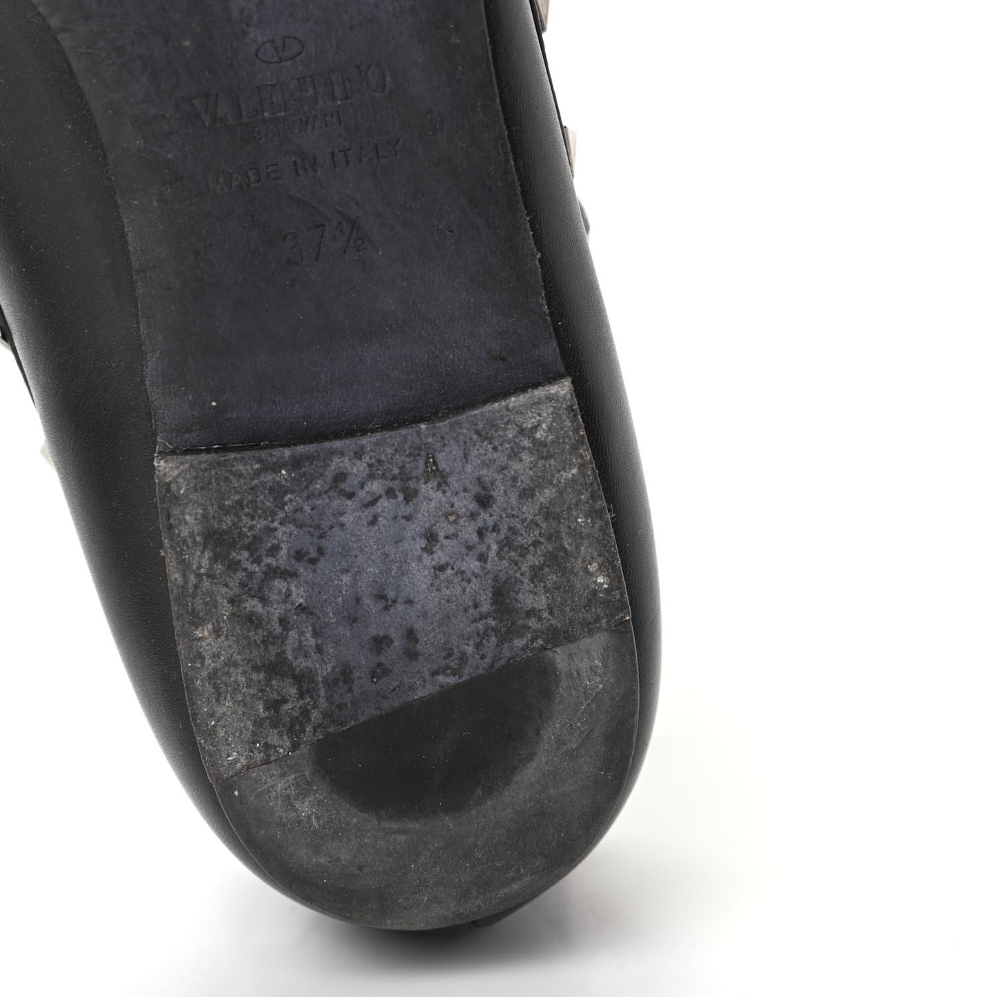 Nappa Rockstud Cage Ballerina Flats 37.5 Black