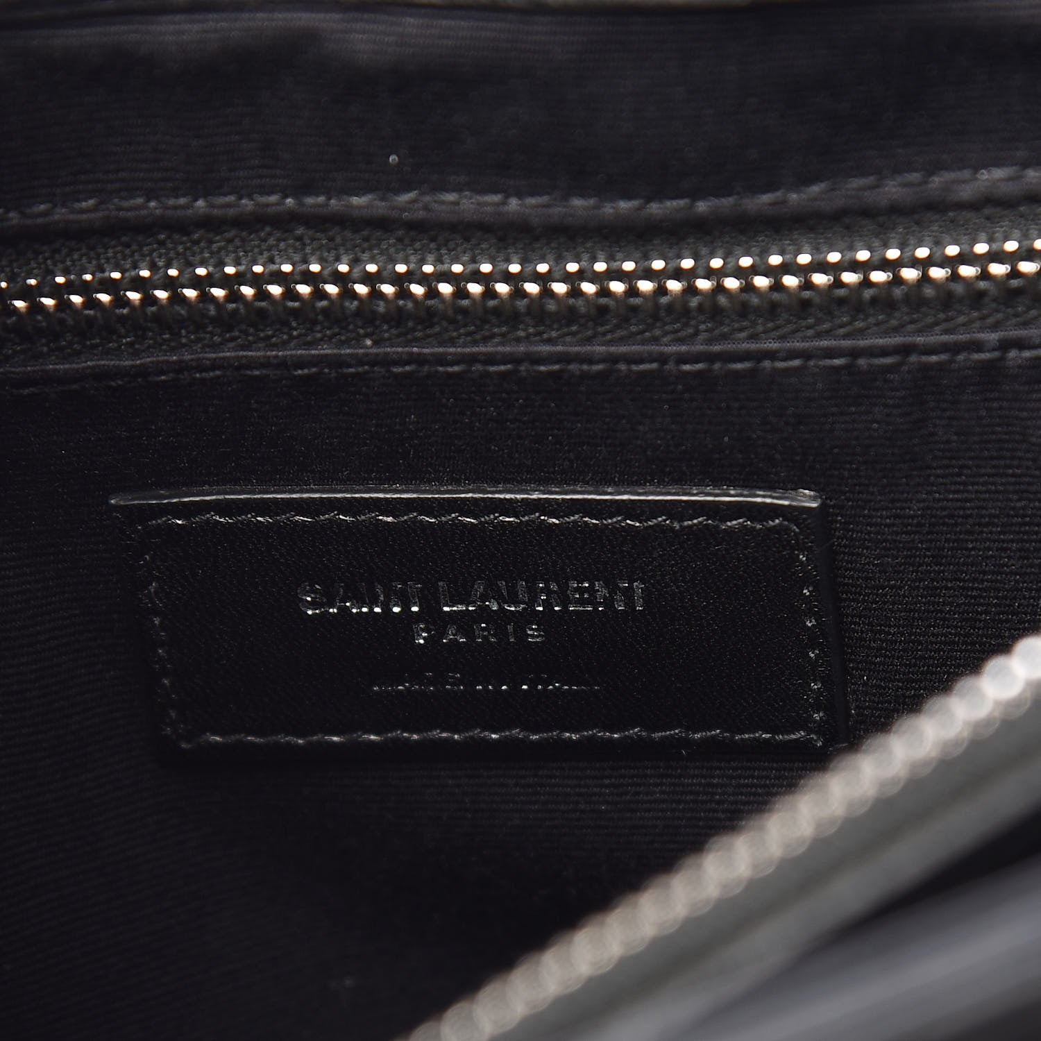 Saint Laurent Calfskin Y Quilted Monogram Medium Loulou Chain Satchel Black 8 of 10